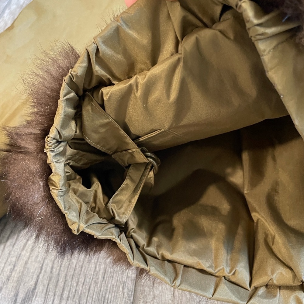 Unbranded Reversible Fur Collared Oversized Jacket Size Large - Picture 10 of 12